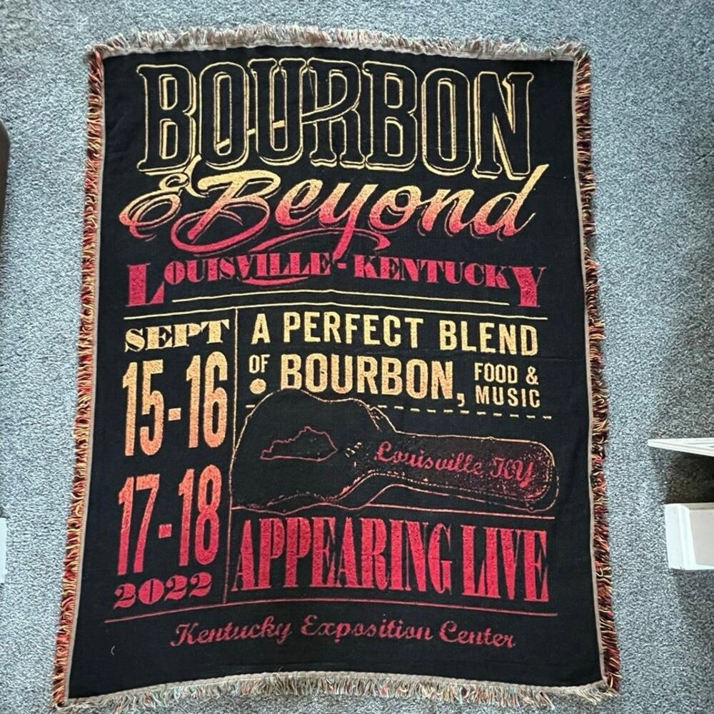 Bourbon & Beyond Tapestry Blanket, Louisville music fest, 2022